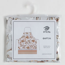 Фартук "Этель" Floral mood 70х60 см, 100% хлопок, репс 210 г/м²