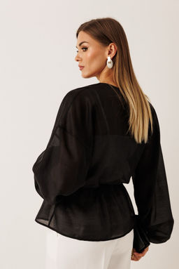 Блуза KOKOdea 20001 чёрный и молочный