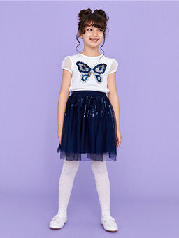 Beli Lastikli Pul ??lemeli K?z ?ocuk Etek