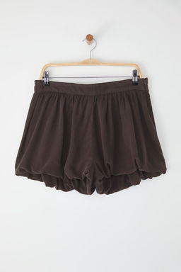 Trendyolmilla Kahverengi Normal Bel Mini Denim Balon Sort Etek TWOSS25SR00105  фото 5