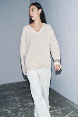 OVERSIZED WOOL AND CASHMERE SWEATER