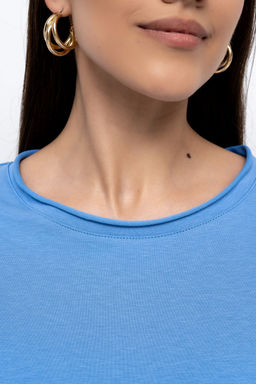 футболка из лёгкого хлопкового футера - Solo mio фото 3