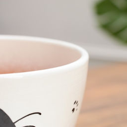 Горшок для цветов «Кот», 1.65 л, d=17 см, h=13 см, керамика, с поддоном, белый