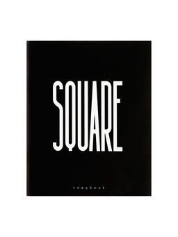 Комплект тетрадей, 96 листов в клетку Calligrata Black and White, 4 штуки