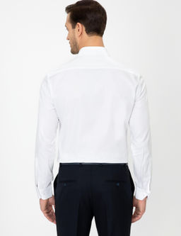 Белая приталенная рубашка с длинным рукавом - Cacharel фото 4