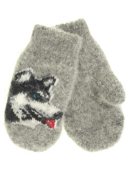 Варежки детские круговые "Собака" 0315-1