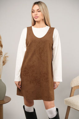 Женское офисное платье - сарафан Happyfox