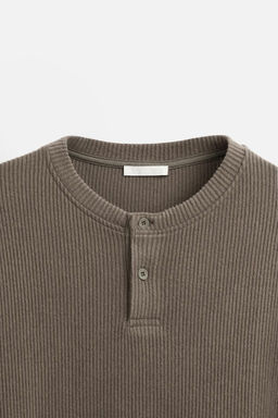 RIBBED TEXTURED T-SHIRT - Zara фото 17