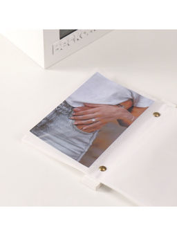 Фотоархив на 96 фото 10?15 см с фоторамкой 10?15 см Бесконечно, белый, 20?15?12 см