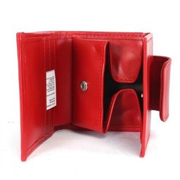 Портмоне женское Croco-ПР-906 натуральная кожа 1 отд, 4 карм, красный матовый (16) 239904  фото 3