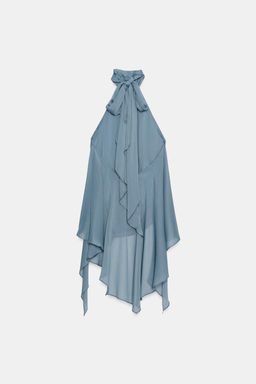 TOP HALTER ASIM?TRICO ZW COLLECTION / Gris azul