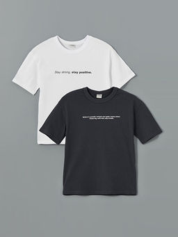 Bisiklet Yaka Erkek ?ocuk Ti??rt 2li