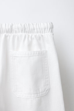 JEANS WIDE LEG CORDONES / Blanco - Zara фото 4