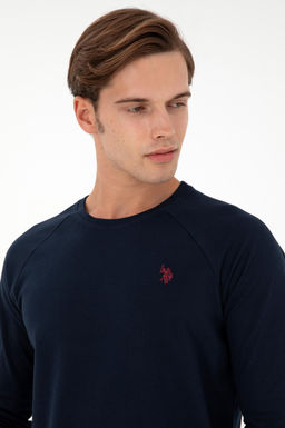 Мужской темно-синий базовый свитшот - U.s. polo assn фото 2