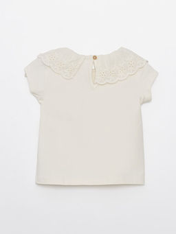 Bebe Yaka K?sa Kollu K?z Bebek Ti??rt - Waikiki фото 2