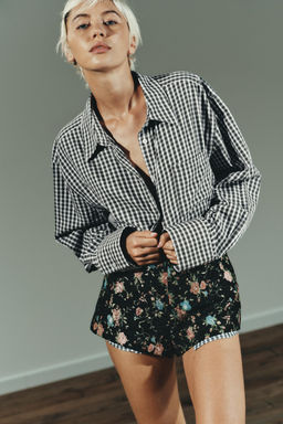 CHECKED OXFORD SHIRT - Zara фото 4