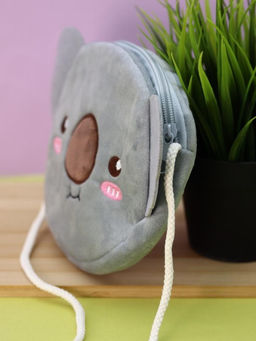Сумочка плюшевая "Koala", grey (16*14 см)