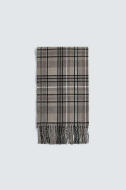 COMBINED CHECK SCARF - Zara фото 3