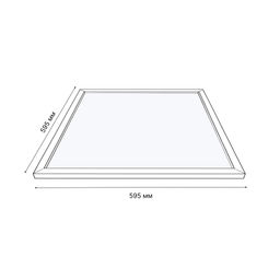 ULP-6060-42W/4000K EFFECTIVE WHITE Светильник светодиодный потолочный встраиваемый. Белый свет (4000K). Корпус белый. В комплекте с и/п. ТМ Uniel.