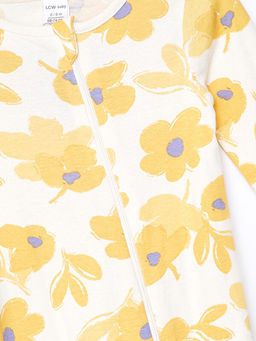 Bisiklet Yaka ?i?ekli K?z Bebek Tulum - Waikiki фото 3