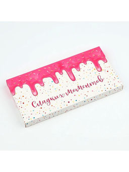 Цена за 5 шт. Коробка для шоколада «Сладких моментов», 17×8.5×1.5 см