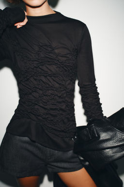 HIGH NECK long sleeve TOP - Zara фото 3