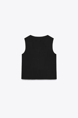 DOUBLE-BREASTED WAISTCOAT WITH GOLD BUTTONS - Zara фото 6