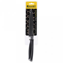 Нож универсальный Linea FORGIATO 13,5см из нержавеющей стали, ширина 6см, длина 24см, толщина лезвия 2,5мм, кованная ручка с АБС пластиком, ПВХ чехол-подвес, Regent (Китай) - Домашняя мода фото 2