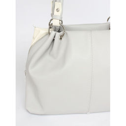 Сумка женская искусственная кожа ADEL-315/ММ, 1отд, плечевой ремень, серый/беж св флотер 259827 - Adelia фото 4