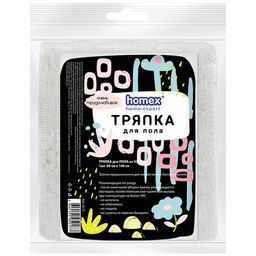 HOMEX тряпка д/пола "Очень Трудолюбивая" 60х80см из хлопка
