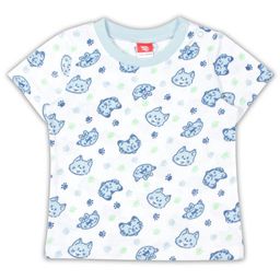 CRB wear/CAN 61508 Футболка ясельная, голубой котята/Ex.Cherubino