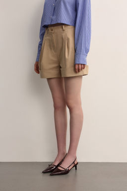 Шорты из плотного хлопка с защипами - Mollis фото 3