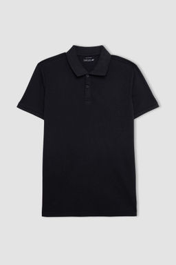 DeFactoFit Slim Fit Dar Kesim K?sa Kollu Pamuklu Sporcu Polo Tisort фото 7
