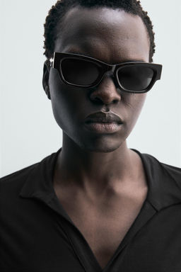 SEMI-SHEER LYOCELL POLO SHIRT - Zara фото 6