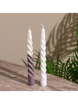 Свеча витая  2,2х2,2х18 см, соевый воск МИКС