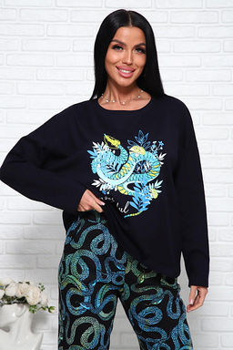 Костюм с брюками (01027. бирюзовый) - Плиона фото 14