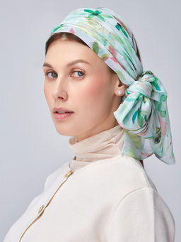 Большой, мягкий, тонкий и очень нежный двусторонний палантин с рисунком - Tantino фото 2