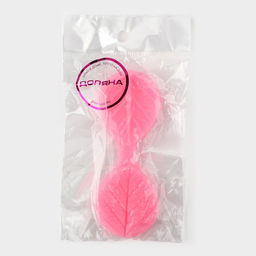 Молд для заливки Доляна Листочек, силикон, 9.5?3.5 см, розовый  фото 7