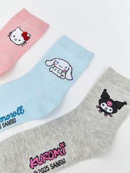 Hello Kitty Desenli K?z ?ocuk Soket ?orap 5li