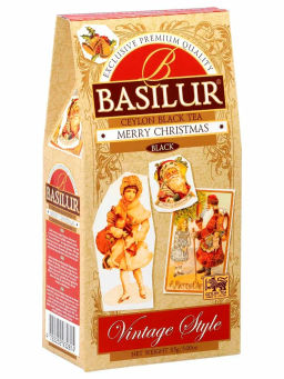 Коллекция Винтаж / Счастливое Рождество / (71355) КАРТОН черн. вес 85 г (BASILUR)