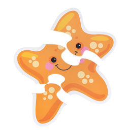 Пазлы контурные Обитатели моря Baby Toys - Десятое королевство фото 3