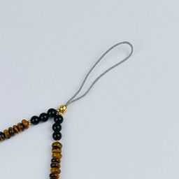 Держатель для телефона из Тигрового глаза, Агата и Цитрина - Радуга самоцветов фото 3