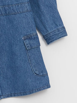 G?mlek Yaka K?z Bebek Jean Elbise - Waikiki фото 2