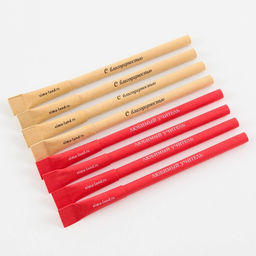 Цена за 8 шт. Ручка-эко шариковая, синяя паста, 1 мм «Золотому Учителю»