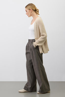 ЕВ 30255/ш/кремовый кардиган жен