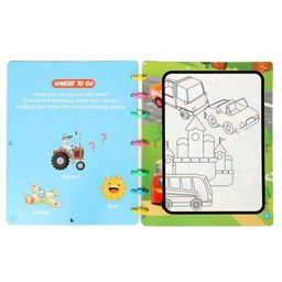 Книжка для рисования водой Транспорт, с маркером - Simaland фото 2