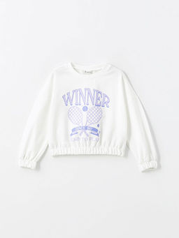 Bisiklet Yaka K?z ?ocuk Sweatshirt