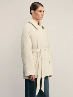 Куртка стеганая с поясом / Zarina  фото 4