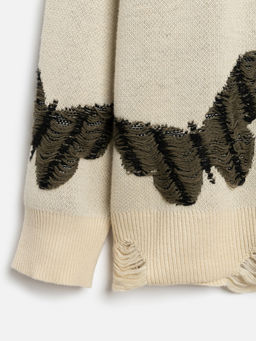 ACOOLA / Джемпер детский для девочек Linda хаки принт фото 6