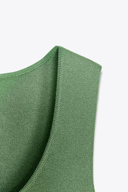 PLEATED KNIT COMBINATION DRESS - Zara фото 10